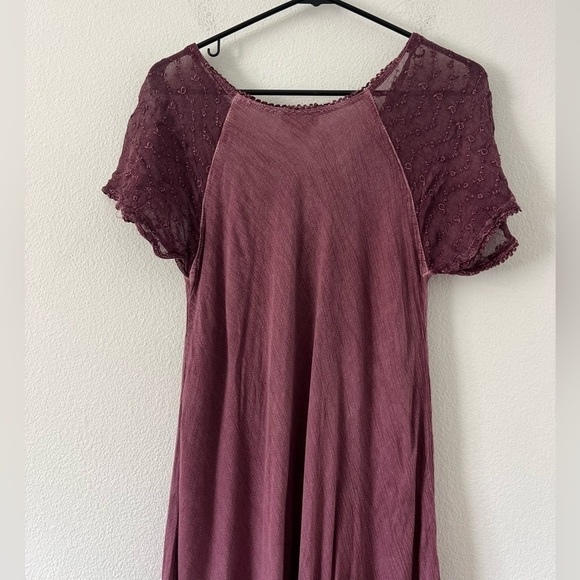 Sakkas Egan Magenta Long Embroidered Caftan Dress Embroidered Sleeves One Size - Picture 12 of 16